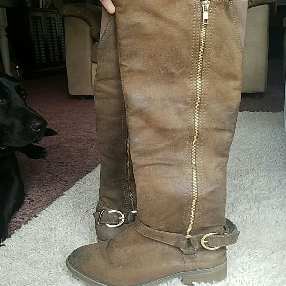 Size 8 knee high boots Brown - Picture 2 of 3